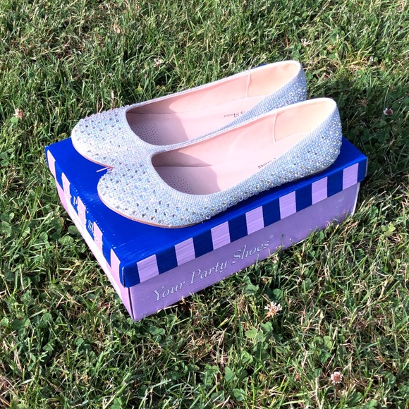 Silver Rhinestone Flats - Picture 3 of 8